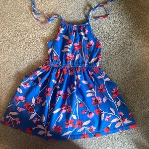 Tea Collection blue floral dress. Size 4